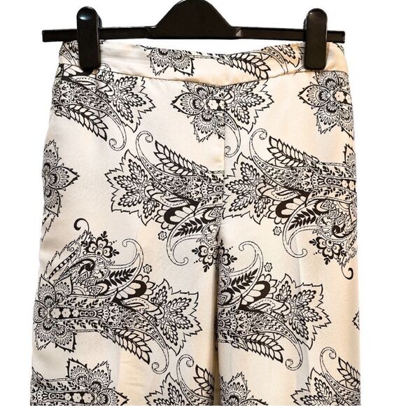 ZARA Multicolored Printed Wide Leg Pants NWT - Picture 9 of 14